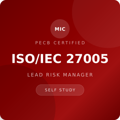 PECB ISO/IEC 27005 Lead Risk Manager
