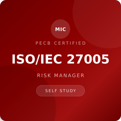 PECB ISO/IEC 27005 Risk Manager
