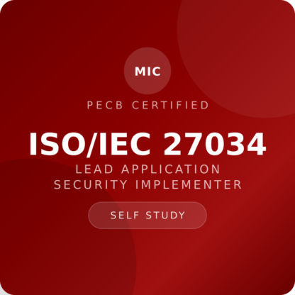 PECB ISO/IEC 27034 Lead Application Security Implementer