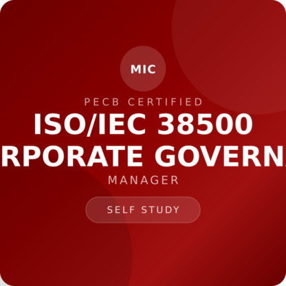 PECB ISO/IEC 38500 IT Corporate Governance Manager