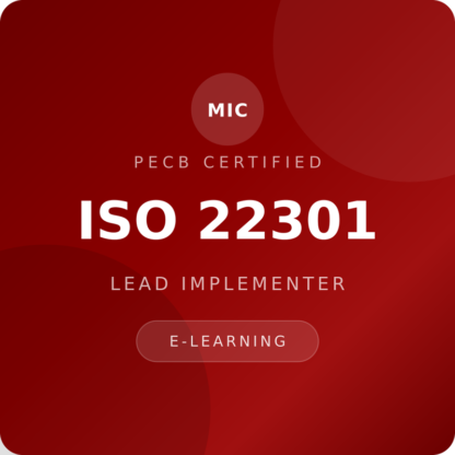 PECB ISO 22301 Lead Implementer eLearning