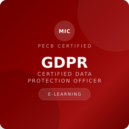 PECB GDPR Certified Data Protection Officer eLearning