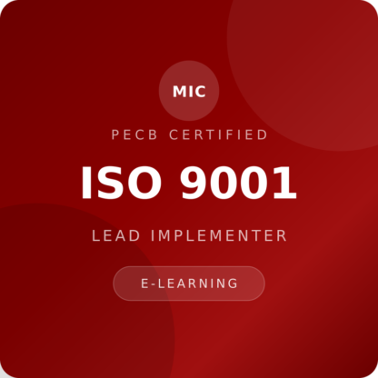 PECB ISO 9001 Lead Implementer eLearning